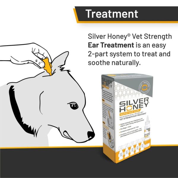 Silver Honey Rapid Ear Care Vet Ear Treatment Kit 10 Day Treatment Online Hot Sale