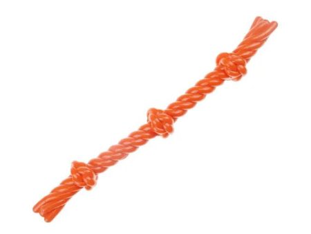 Infinity TPR 3-Knot Tpr Rope Toy Orange 17in. Online now