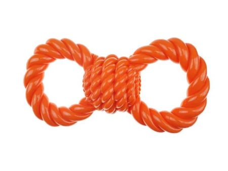 Infinity TPR Figure 8 Tug Toy Orange 12in. Hot on Sale