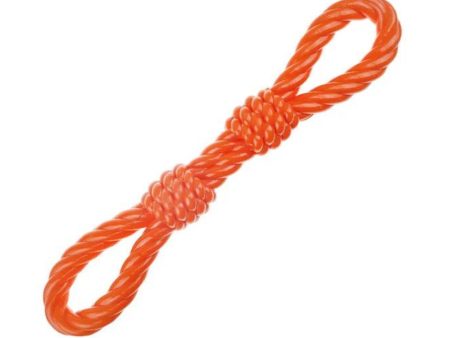 Infinity TPR Double Fist Tug Toy Orange 18in. Hot on Sale