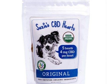 Suzie s CBD Hearts For Dogs Trial Size Original For Cheap