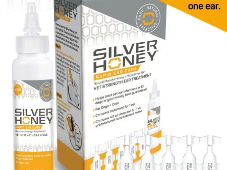 Silver Honey Rapid Ear Care Vet Ear Treatment Kit 10 Day Treatment Online Hot Sale