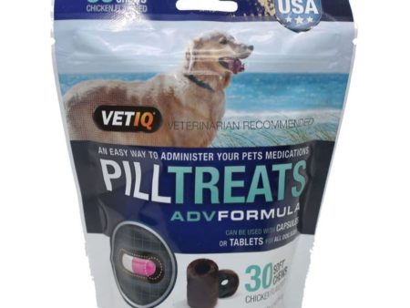 Vetiq Pill Treats Adv Formula USA Soft Chews Chicken 30count Fashion