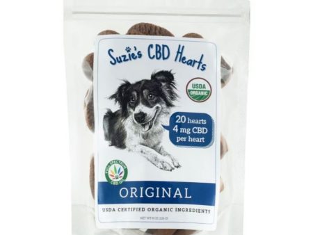 Suzie s CBD Hearts For Dogs Original 8oz.-4mg Online Hot Sale