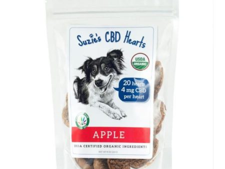 Suzie s CBD Hearts For Dogs Apple 8oz.-4mg Supply