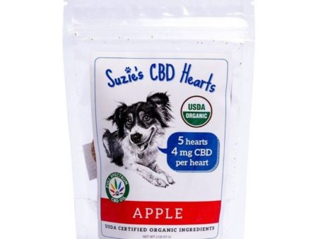 Suzie s CBD Hearts For Dogs Trial Size Apple 2oz. Sale