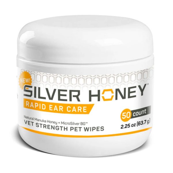 Silver Honey Rapid Ear Care Vet Strength Pet Wipes 50 Ct Sale