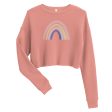 Watercolor Rainbow Cropped Sweatshirt Online Hot Sale