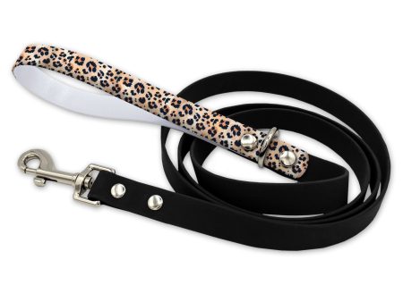 Leopard Print Waterproof Leash With Silver Snap Hook For Discount