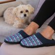 Nordic Paw Print Scuff Slippers Fashion