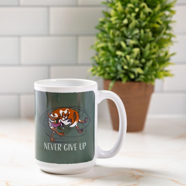 Never Give Up Dog Mug Hot on Sale