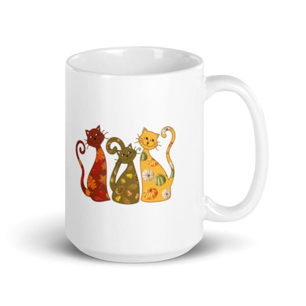 Festive Fall Cats Mug For Sale