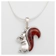 Squirrel Tail Amber & Sterling Necklace For Discount