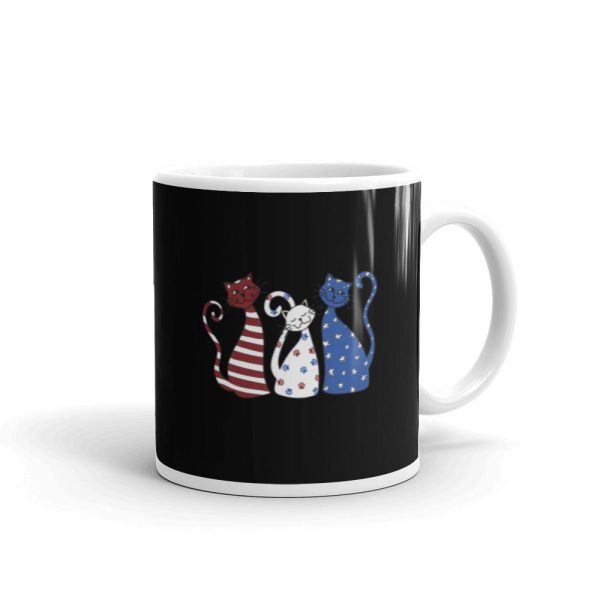 Whimsy Americana Cats Mug on Sale