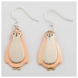 Penguin Mixed Metal Earrings For Discount