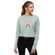 Watercolor Rainbow Cropped Sweatshirt Online Hot Sale