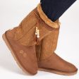 Paw Print Tall Knitted Boots With Beaded Tassels Supply