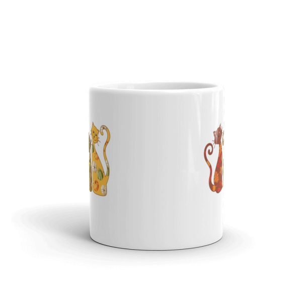 Festive Fall Cats Mug For Sale