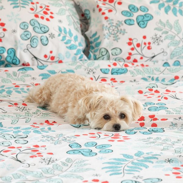 Winter Paws Flannel Sheet Set Sale