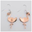 Flamingo Mixed Metal Earrings Online Sale