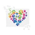 Anniversary Paw Print Love Jigsaw Puzzle Online now