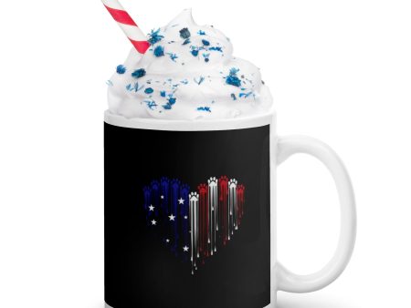 Painted Paws American Heart Flag Mug Sale