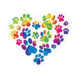 Anniversary Paw Print Love Stickers For Sale