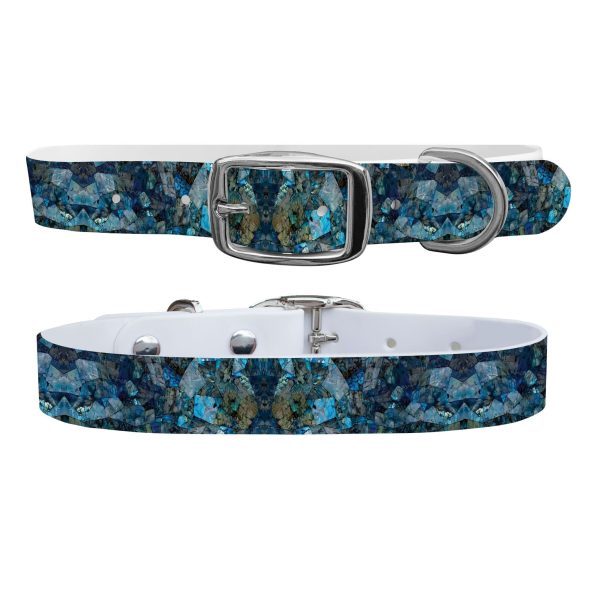 Labradorite Dog Collar With Silver Buckle For Sale