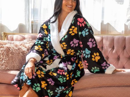 Super Cozy™ Argyle Paws Bathrobe on Sale