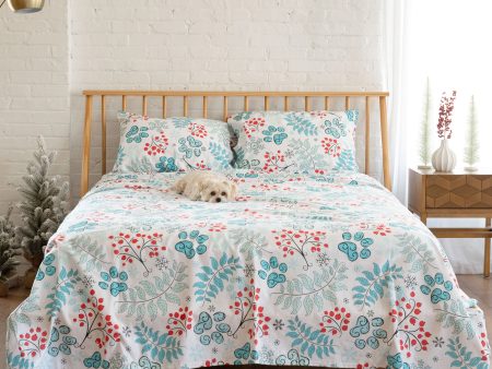 Winter Paws Flannel Sheet Set Sale