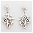 Leaves of Amber & Sterling Earrings on Sale