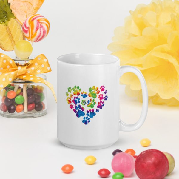 Anniversary Paw Print Love Mug For Sale