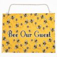 Outdoor Bee Our Guest Metal Sign Discount