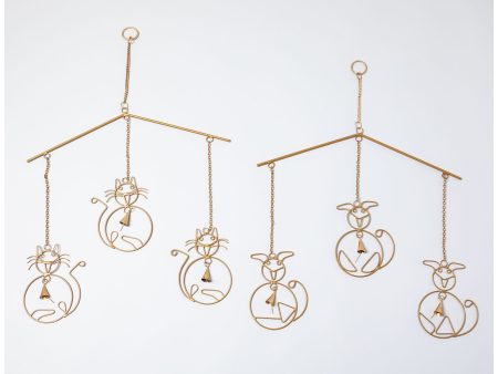 Cat & Dog Iron Wind Chime For Discount