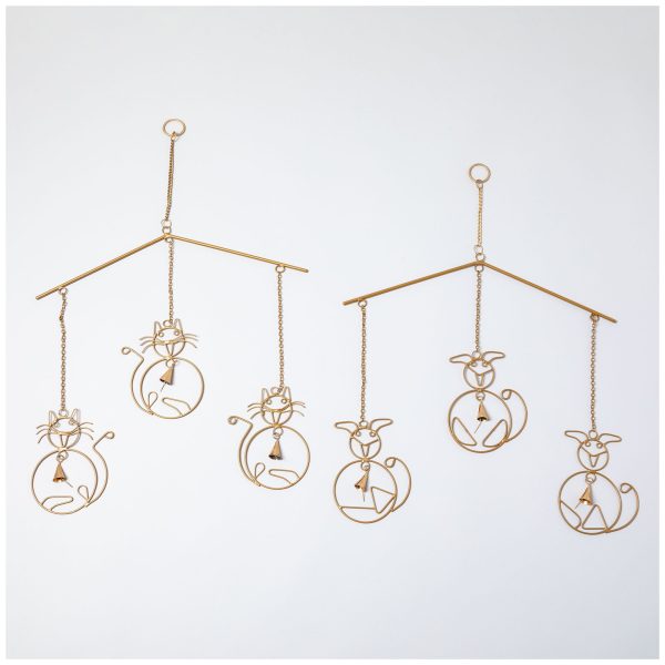 Cat & Dog Iron Wind Chime For Discount