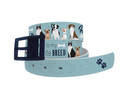 Rescue is my Favorite Breed Belt With Navy Buckle Sale