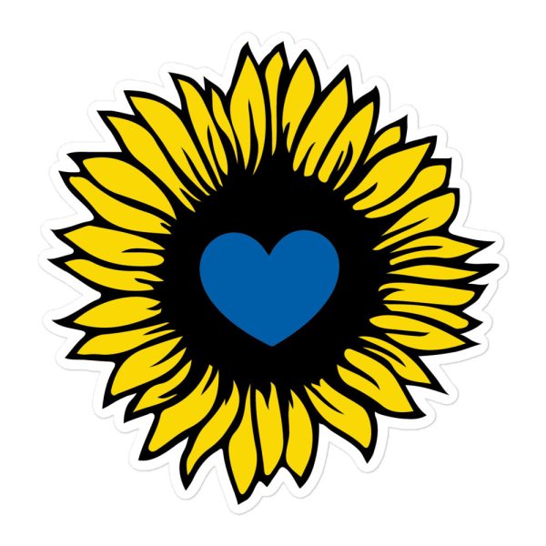 Ukraine Sunflower Sticker Supply