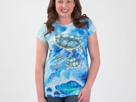 Diving Turtles Sublimation Tee For Sale