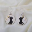 Cute Dog Moonlight Earrings Sale