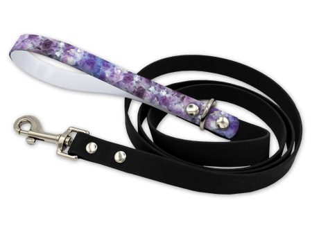 Amethyst Waterproof Leash With Silver Snap Hook Online Sale