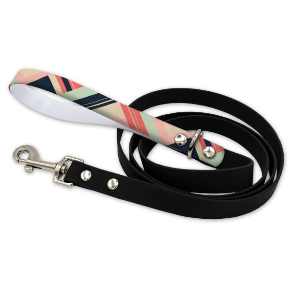 Color Blocked Warm Waterproof Leash With Silver Snap Hook Supply