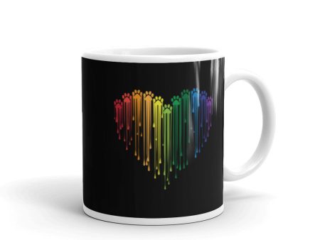 Rainbow Painted Paws Mug Discount