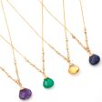 Gold Filled Necklace with Gemstone Fashion