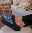 Nordic Paw Print Scuff Slippers Fashion