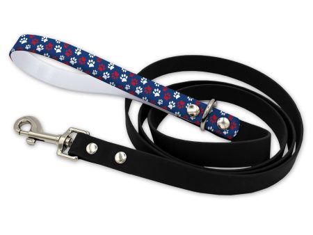 Pawtriot Navy Waterproof Leash With Silver Snap Hook For Discount