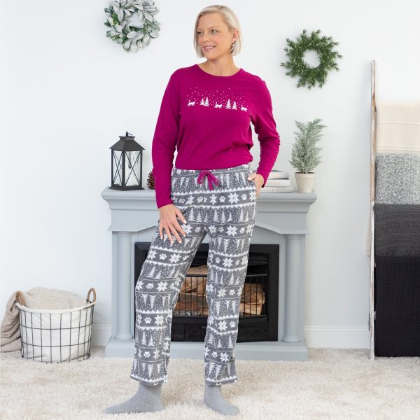 Winter Paw Print Pet Pajama Set Cheap