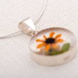 Real Sunflower & Sterling Necklace Online Hot Sale