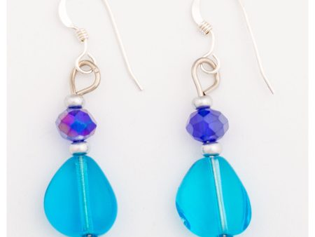 Teardrop Glass Bead Earrings Online Sale