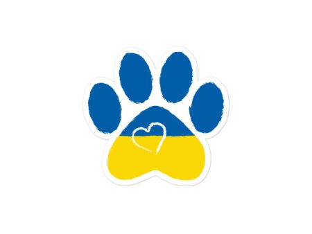 Paws & Hearts for Ukraine Sticker Online Hot Sale