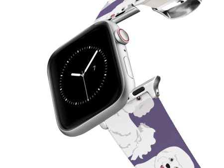 Silver Bichon Frise Apple Watch Band Hot on Sale